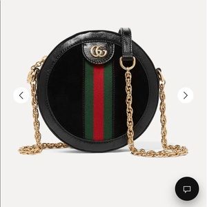 Gucci ophidia crossbody. Black suede. Never used!